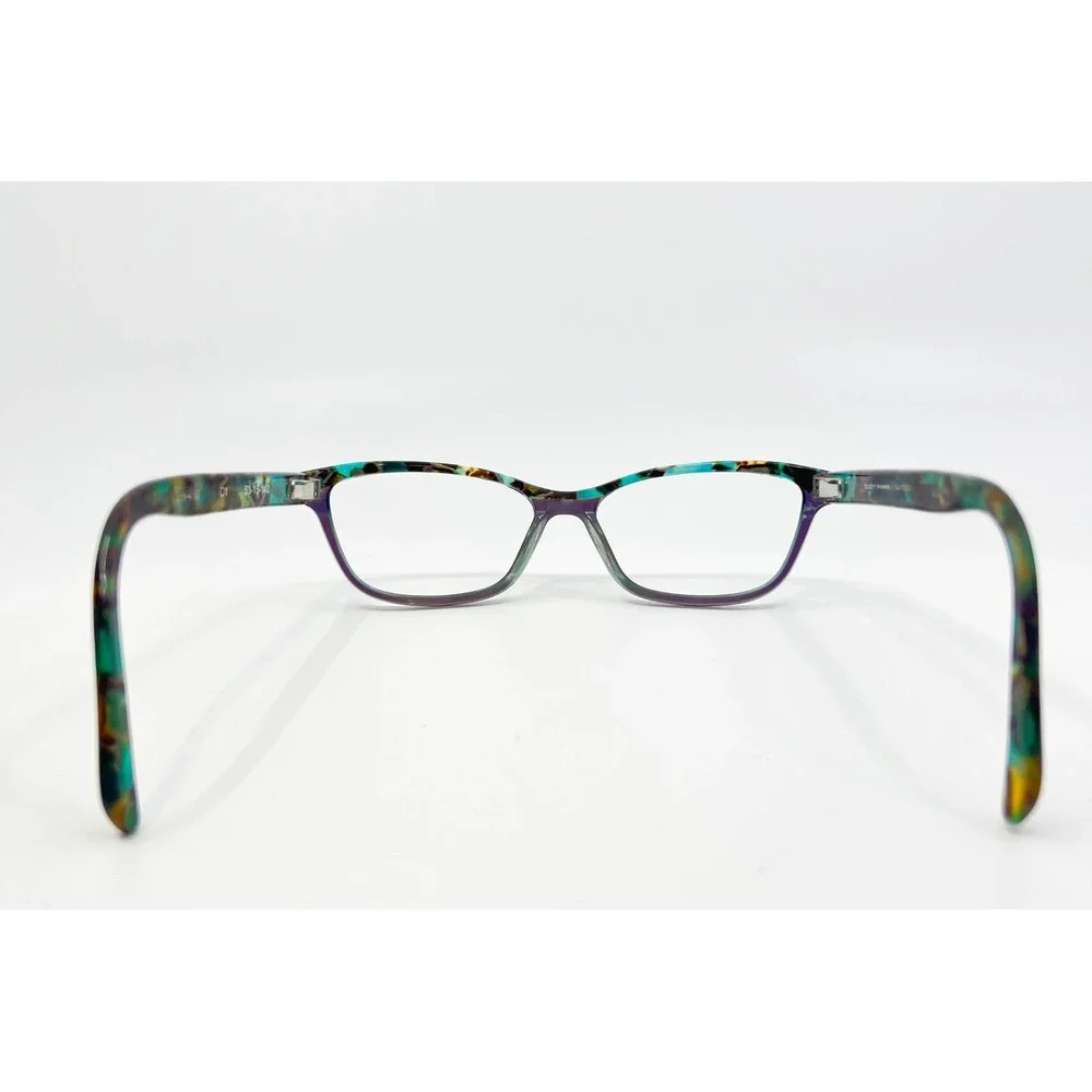 Scott Harris Eyeglasses Womens Teal Purple Tortoise Shell Cat Eye 53-15-140